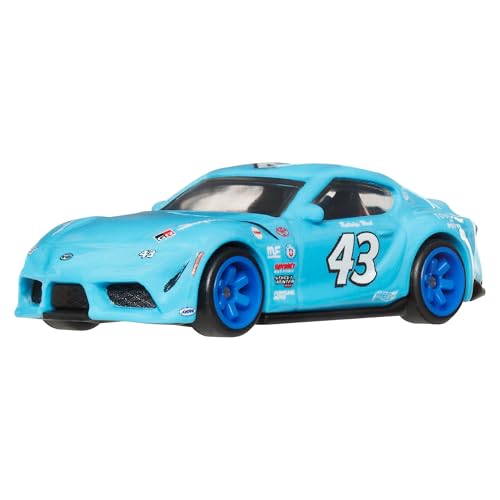 Image of Hot Wheels 2021 Toyota GR Supra Boulevard Vehicle, 1 Premium 1:64 Scale Sports Car, Full Metal Body Construction & Real Riders Tires, Toy for Collectors & Car Enthusiasts