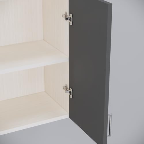 Image of SPECIALITY PANELS 2 Door Modular Wall Mounted Kitchen Cabinet with Organizer Shelf Space Saving Storage Unit Engineered Wood Cupboard for Kitchen Living Room Utility Organizer Furniture | DIY Assembly