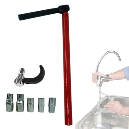 Smileshiney Juego de llaves de vaso para llave de vaso – Herramienta de instalación de 8 a 13 mm | Herramienta de reparación manual de llaves de tubo para inodoro