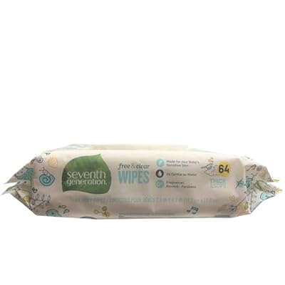Seventh Generation Baby Wipes,trvl S1152313 64 Ct 12-cs
