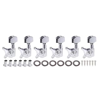 Lot de 6 accordeurs de guitare 1:18 verrouillables pour guitare acoustique, clés d’accordage de guitare électrique, mécaniques de guitare, chevilles d’accordage de guitare, 6 chevilles en ligne 3 x 3 - Les Beatles, Paul McCartney, John Lennon, RIngo Starr, George Harrison Lot de 6 accordeurs de guitare 1:18 verrouillables pour guitare acoustique, clés d'accordage de guitare électrique, mécaniques de guitare, chevilles d'accordage de guitare, 6 chevilles en ligne 3 x 3 – Image 3