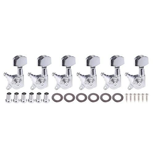 Lot de 6 accordeurs de verrouillage de guitare 6 L 3R + 3 L 1:18 pour clés mécaniques pour guitare électrique SG, chevilles de verrouillage, boutons de machine, chevilles de guitare acoustique - Les Beatles, Paul McCartney, John Lennon, RIngo Starr, George Harrison Lot de 6 accordeurs de verrouillage de guitare 6 L 3R + 3 L 1:18 pour clés mécaniques pour guitare électrique SG, chevilles de verrouillage, boutons de machine, chevilles de guitare acoustique – Image 4