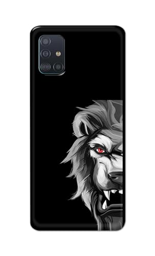 Image of PRINTFIDAA Printed Hard Back Cover Case for Samsung Galaxy A71 | Samsung Galaxy A71S Back Cover (Angry Lion) -112