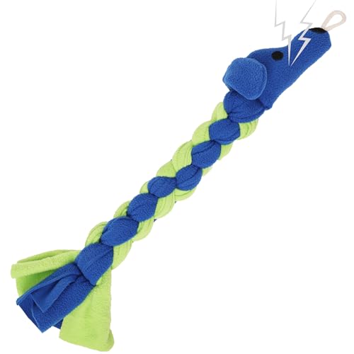Dog Enrichment Toy – Interactive Tug & Treat Puzzle for Puppies, Medium & Large Dogs | Durable Chew Toy for Mental Stimulation, Food Foraging & Boredom Relief | Tough Training Toy | UK Seller (Blue)
