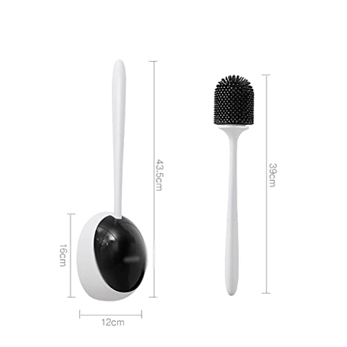 Pinceau de toilette en silicone mural avec support drainable D