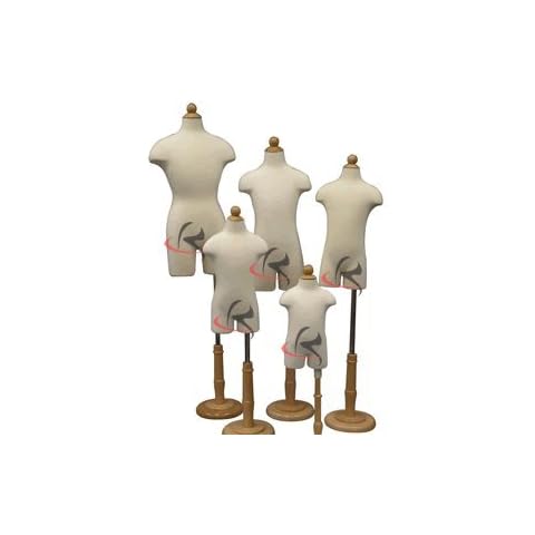 (JF-11C Group) Roxy Display 4 Units Children/Child/Kids Dress Form Mannequin Body Form with Base (JF-11C6M JF-11C2T JF-11C4T JF-11C7T) Cover