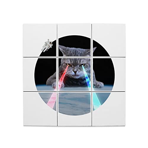 Carreaux céramique chat laser souvenir vintage idée cadeau déco originale