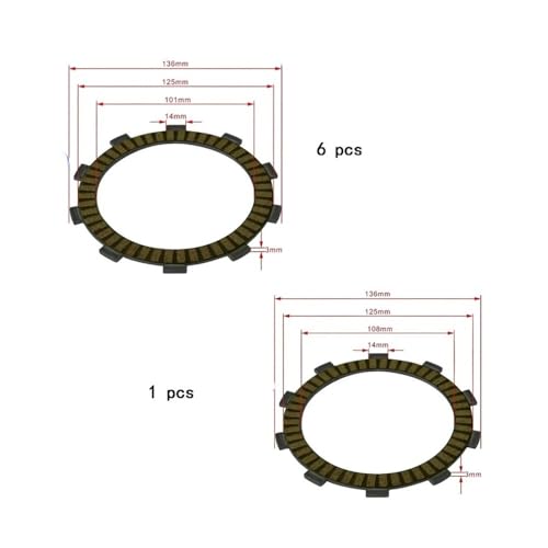 Disques d'embrayage moto CBR650F de haute précision mécanique - 3