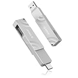 ORICO 512GB External SSD, 1050MB/s High Speed External Solid State Drive, 2-in-1 Dual Drive USB C + USB A Storage for iPad Laptop iPhone 17, 16 Series, Type-C Smartphone, Mac, Audio, Vehicle - G201