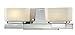 Z-Lite 3020-2V 2-Light Vanity Light with Steel Frame Material, Matte Opal