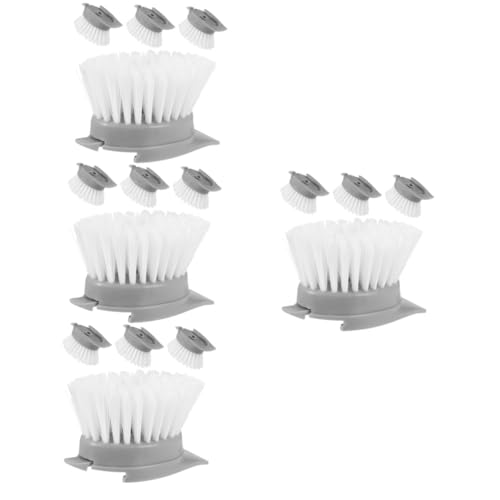 Beaupretty 16 Pezzi Erogazione Spazzole Di Ricambio Per Lavaggio Pentole Ricariche Per Spazzole Di Palma Dispenser Per Ricarica Testina Per Spazzola Per Piatti Testina Per Lavaggio