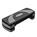 Dioche 78cm Fitness Step Platform, Non Slip Aerobic Exercise Pedal Stepper with 3 Adjustable Gears, for Home Gym Yoga Sports Fitness (Black Grey)