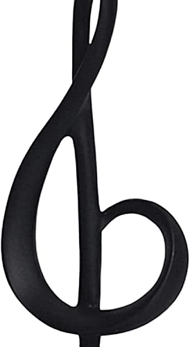 Figura Decorativa Nota Musical Resina Negra miniatura 2