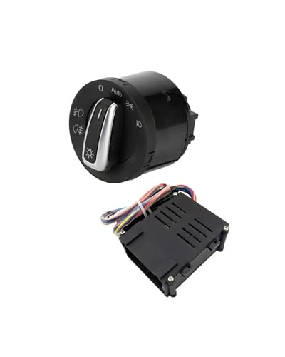 Car Headlight Switch for Golf MK4 for Passat for Beetle Headlight Switch Auto Sensor with 5ND941431B(1Set Switch Sensor)(1Set Switch Sensor)