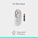Logitech POP Mouse, Compact and Portable Wireless Bluetooth Mouse with Programmable Buttons and Quiet Clicks, Easy-Switch Between up to 3 Devices, Laptop, Tablet, PC - Off-White
