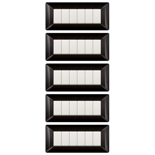 Plaques de finition 6 modules compatibles BTicino Matix pour rénovation - 2
