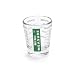 Kolder 13211GRN Mini Measure Heavy Glass, 20-Incremental Measurements Multi-Purpose Liquid and Dry Measuring Shot Glass, Green