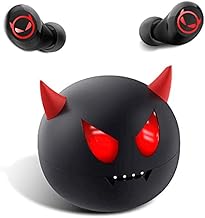 Cute Litte Devils Wireless Earphones, Waterproof, CVC 8.0 Noise Cancelling in-Ear erbuds, TWS Stereo Headphones, Built in Mic Headset Premium Sound with Deep Bass,JE-01B_B29