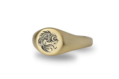 Bague poisson koï gravée : un bijou japonais au design traditionnel unique