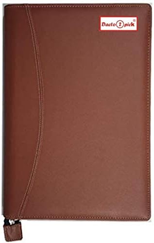 b4 Size Document Executive Chain Bag with 20 Inner Leafs Set of 1 20 Leafs B4 Size (Bigger Than A4) (Brown)
