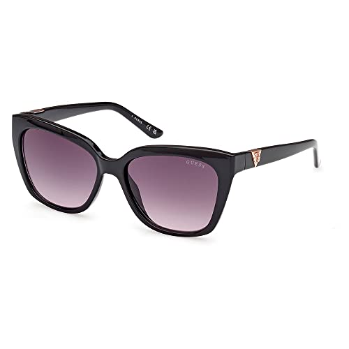 Guess GU7878 Lunettes, Shiny Black, 55/16/140 pour femme, Noir brillant