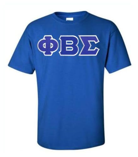 Phi Beta Sigma T-Shirt - Sigma Lettered T-Shirt X-Large Royal Blue