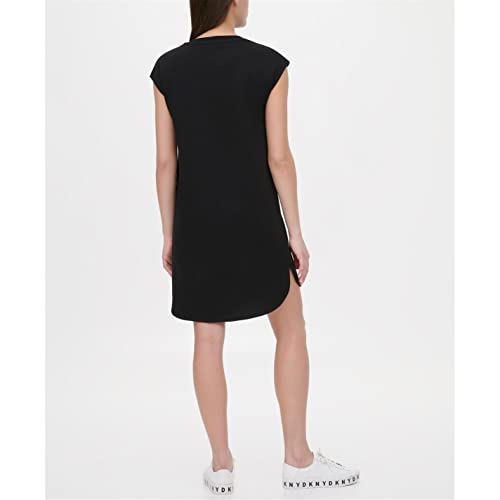 Image of DKNY Women's Sportswear Cap Sleeve Logo T-shirt Dress