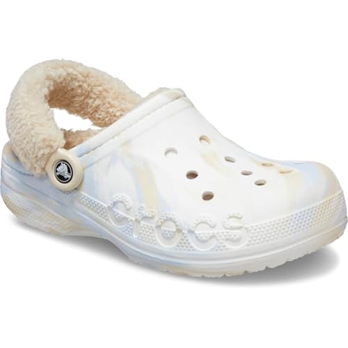 Image of Crocs Unisex Adult Baya Lined Fuzz Strap Clogs