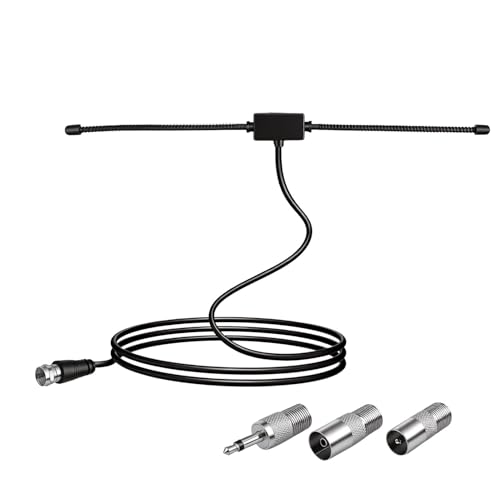 Antena de Radio FM/Am con Cable de Extensión de 3 Metros, Compatible con Bose Wave y Receptores AV, Ideal para Cine en Casa y Sistemas de Música Interior, Incluye Adaptadores Universales