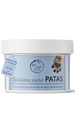 Crema Almohadillas Perros 50g - Balsamo Patas para Perro con Cera de Abeja, Manteca de karité y Aceite de caléndula - Ideal Protector Almohadillas para Perros y Protector Patas Perro