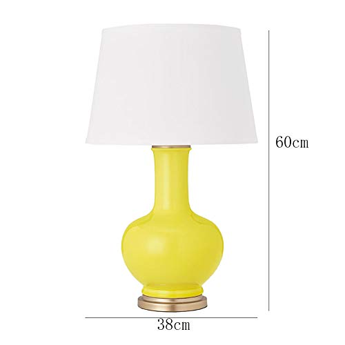 Lampe de table céramique E27 cuivre style chinois pour chevet hôtel - 4