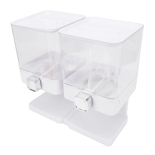 Distributeur de céréales hermétique design blanc en PET résistant - 5