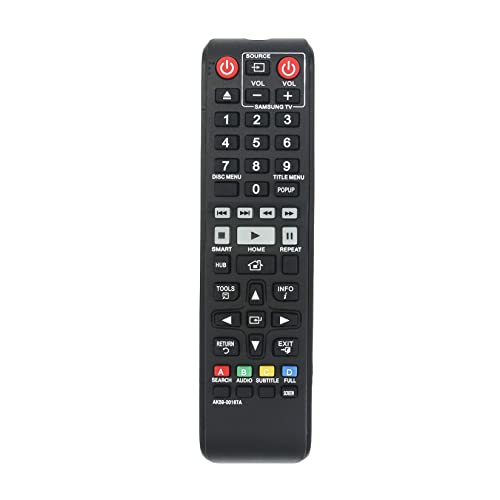 AK59-00167A Replacement Remote Control Compatible with Samsung Blu-ray DVD Player BD-F6500 BD-J7500 BD-J6300 BD-JM63 BD-F6700 BD-JM63C BD-F7500 BD-H6500 BD-H6500/ZA BD-J6300/ZA BD-JM63C/ZA BD-F6700/ZA
