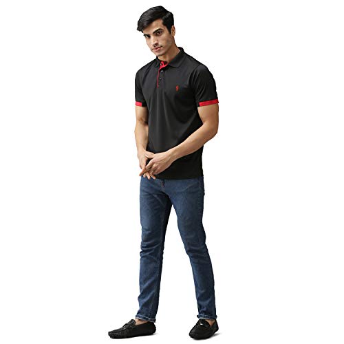 Image of EPPE Polo Collar T-Shirt for Men | Polyester Half Sleeve Stylish Casual Wear | Regular & Dry Fit | Summer Tee.