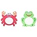 TOYANDONA 2pcs Mirror Bath Toy Baby Toddler Cartoon Frog Crab Mirror Bathing Plaything Water Toy for Kids Toddler Gift