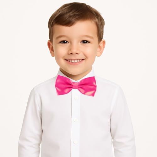 Image of Kids Pre-tied Bow Tie for Boys, Formal & Casual Adjustable Bowtie Age 3-13 Years
