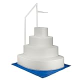 Aqua Select Resin Pool Steps for Above Ground Pools | White | Heavy-Duty ABS Construction | 350 lb Capacity, Non-Slip Step Treads, & Handrail | Includes Liner Guard | No Weights Needed