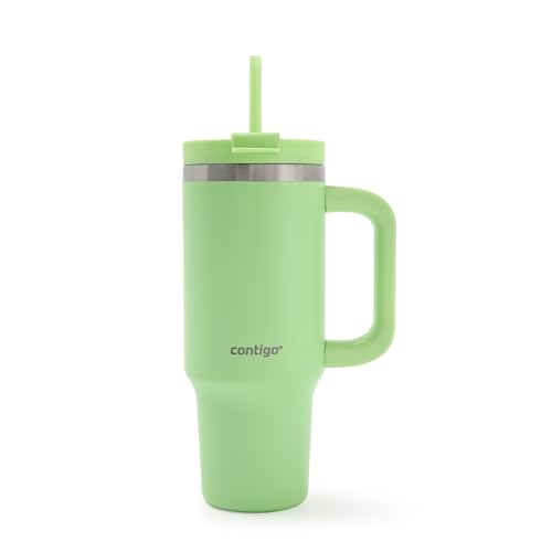 Image of Contigo Streeterville Leak-Proof, 30oz Tumbler, Cold for up to 29 hours, Stainless Steel, Cucumber