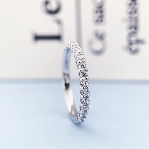 2.5mm Moissanite Wedding Bands, Moissanite Rings for Women, Eternity Bands for Women3