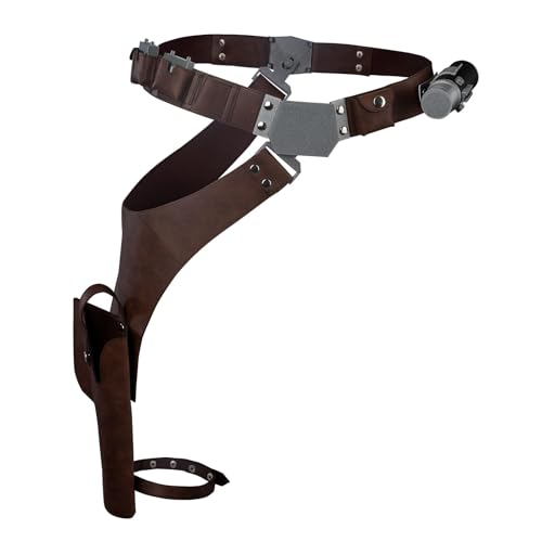 CosFantasy Mens Cosplay Belt PU Leather Holster Costume Belts Props Accessory for Halloween Size M