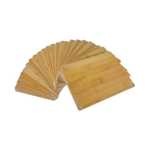 (Set of 24) 8"X6" Bulk Wholesale Plain Blank Bamboo Cutting Boards, Mini Wood Charcuterie Platter, Serving Tray, Hot Mat for Customized, Personalized Engraving, Wall Art, Table Decor Cover