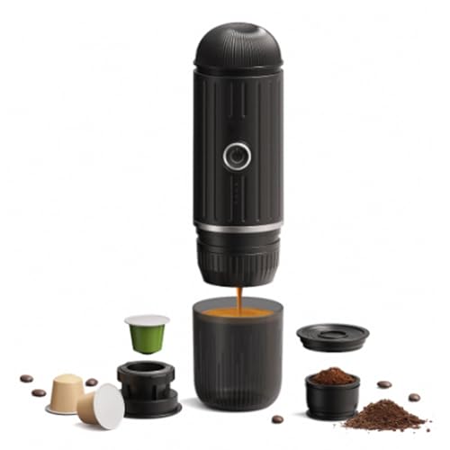 Machine à café portable électrique 2 en 1 marron pour café moulu et capsules - 5