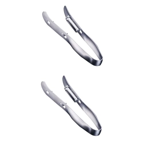 Alipis 2 Piezas Peladores De Verduras Pelador De Herramienta Raspadora Cortadora De Verduras De Cocina De Mangos Rebanador De as Naranja Espárragos