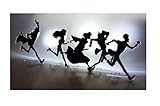 Oggetti per collezionisti Bandai Set 5 Figure Lupin Shadow Art Ombre Stilizzate Luce LED Zenigata Fujiko Jigen Goemon Gashapon Altezza 8cm Originali Giappone