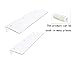 display4top Clear Acrylic Shelf, Floating Wall Mounted Bookshelf for Collections Plant Kids Book in Office Bedroom Living Room, Set of 2(12