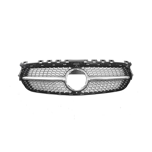 と互換性があるメルセデスベンツ Bクラス W247 2020 2021 2022 2023 車用フロントバンパー スターモデル ラジエーターグリルカバー ボディインテーク フロントカバーキットに適合(Silver)