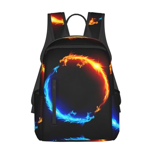 Sac à dos décontracté Dragons Fire and Ice pour vos sorties et loisirs