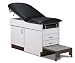 MSEC by Clinton, Family Practice Exam Table with Integrated Step Stool, Gray Base, 72