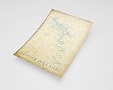 MG Global Rustic Poster of Center Hill Lake Tennessee | 11x17 12x18 16x24 24x36 Vintage Unframed Print | Antique Hometown City Wall Art for Gift | Home Office Decor