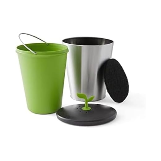 EcoCrock Countertop Compost Bin in Steel Gray
